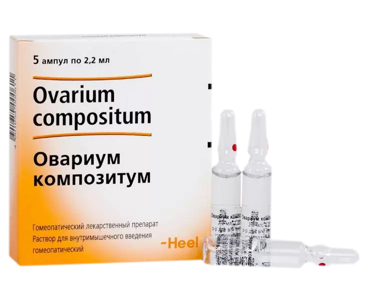 Купить Овариум Композитум раствор для внутримышечного введения ампулы 2, 2 мл 5 шт., Biologische Heilmittel Heel