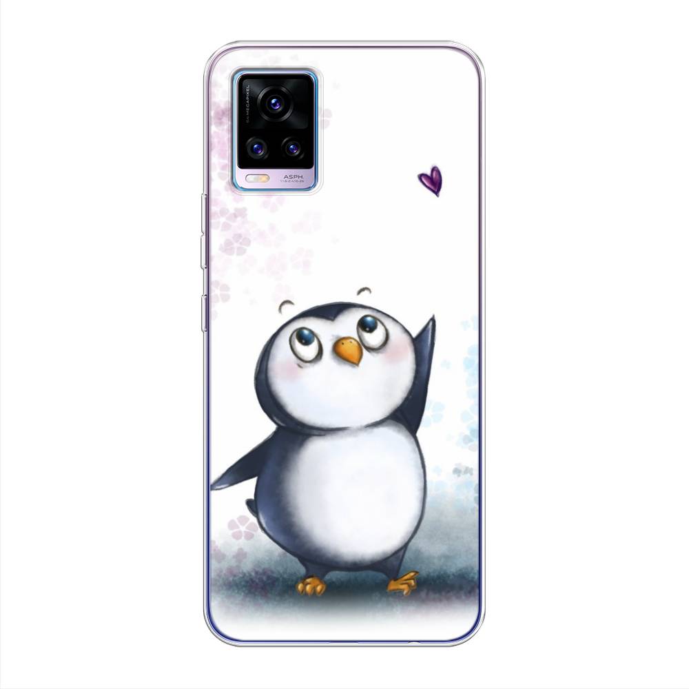 

Чехол Awog на Vivo V20 "Пингвин и сердечко", Разноцветный, 263350-1