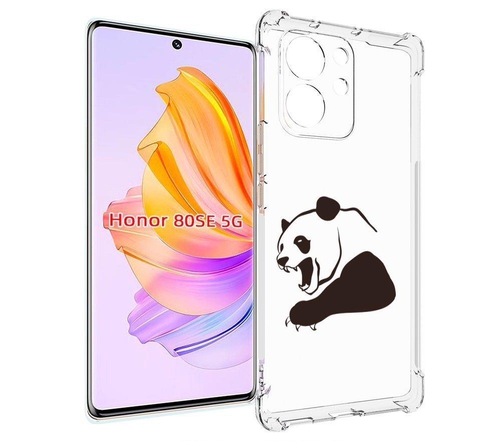 

Чехол MyPads злая-панда для Honor 80 SE, Прозрачный, Tocco