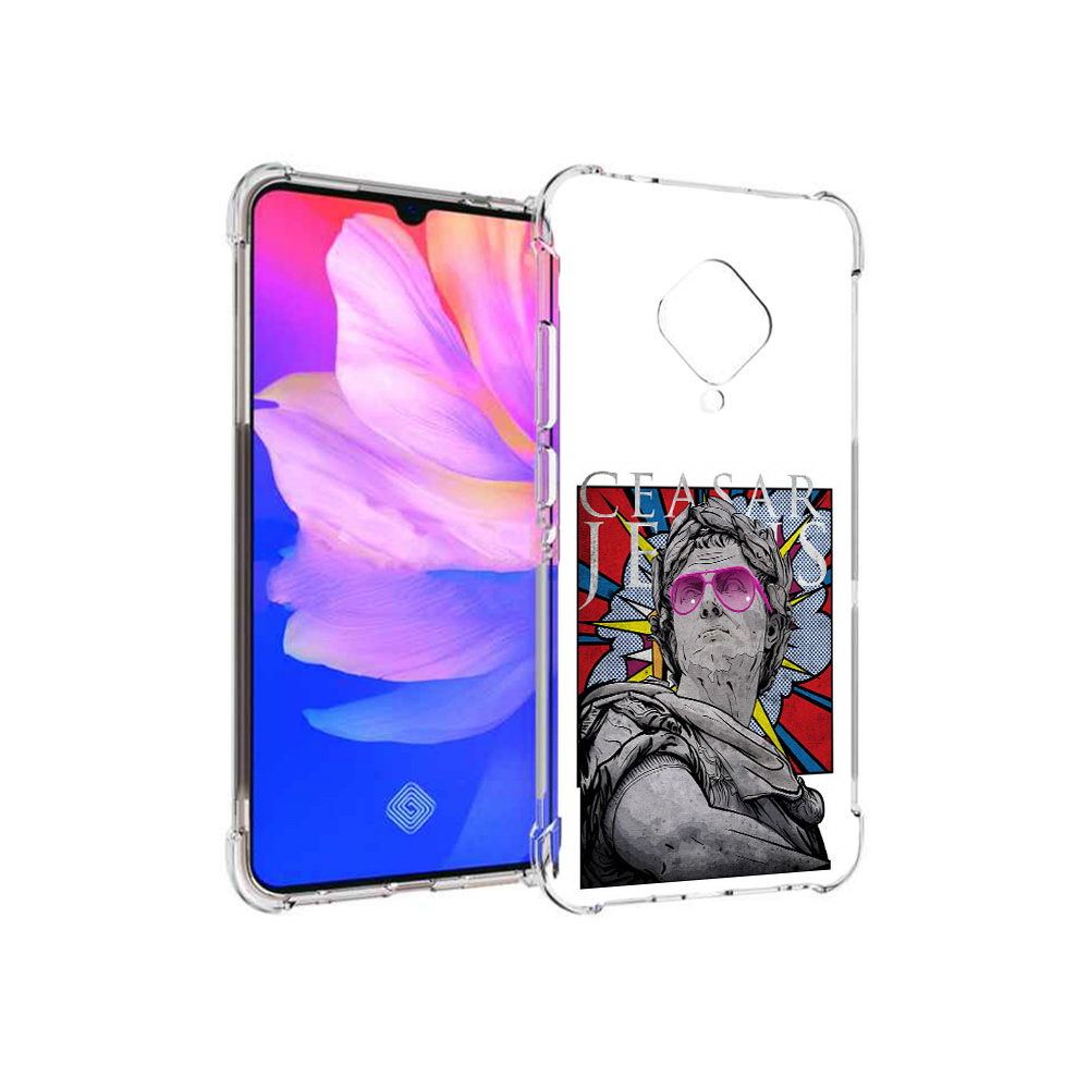 

Чехол MyPads Tocco для Vivo V17 крутая статуя свободы (PT147343.378.423), Прозрачный, Tocco