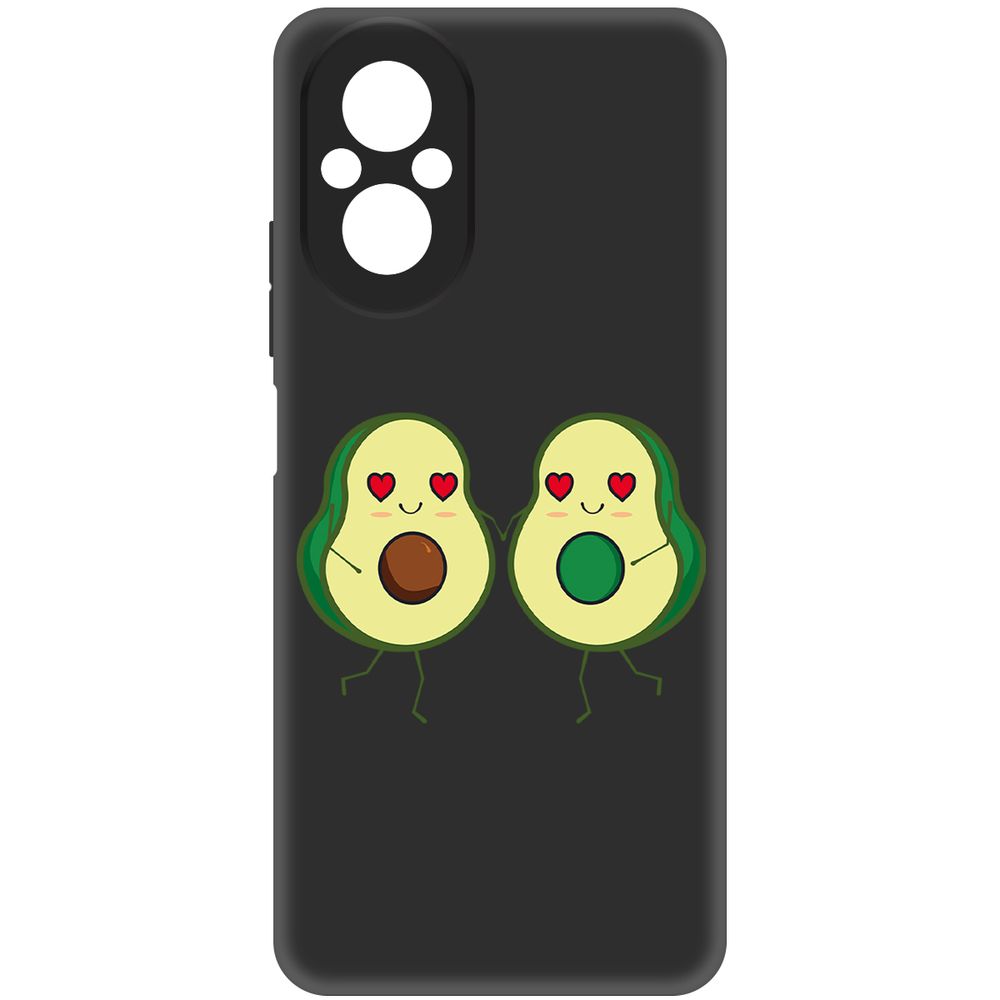 

Чехол-накладка Krutoff Soft Case Авокадо Пара для Realme C67 черный