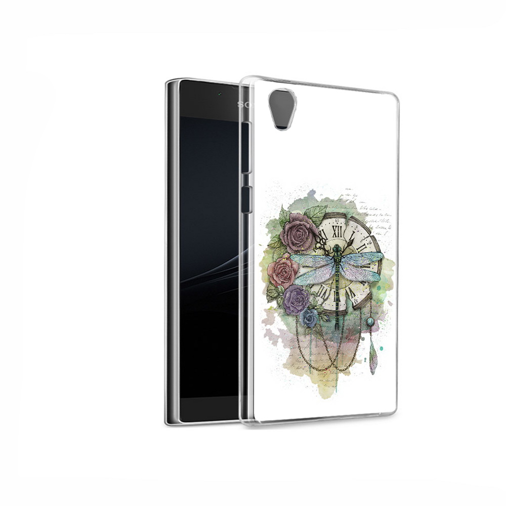 Чехол MyPads Tocco для Sony Xperia L1 старинные часы в цветах (PT66853.250.621)