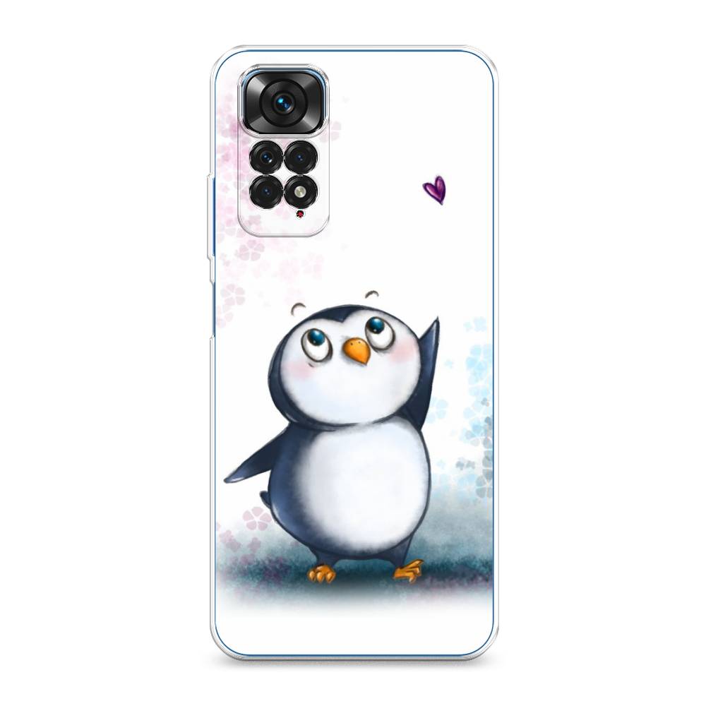 фото Чехол awog "пингвин и сердечко" для xiaomi redmi note 11 4g global