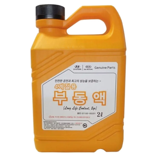 HYUNDAI-KIA 0710000201 Антифриз (концентрат) 2л - Hyundai Long Life Coolant красный