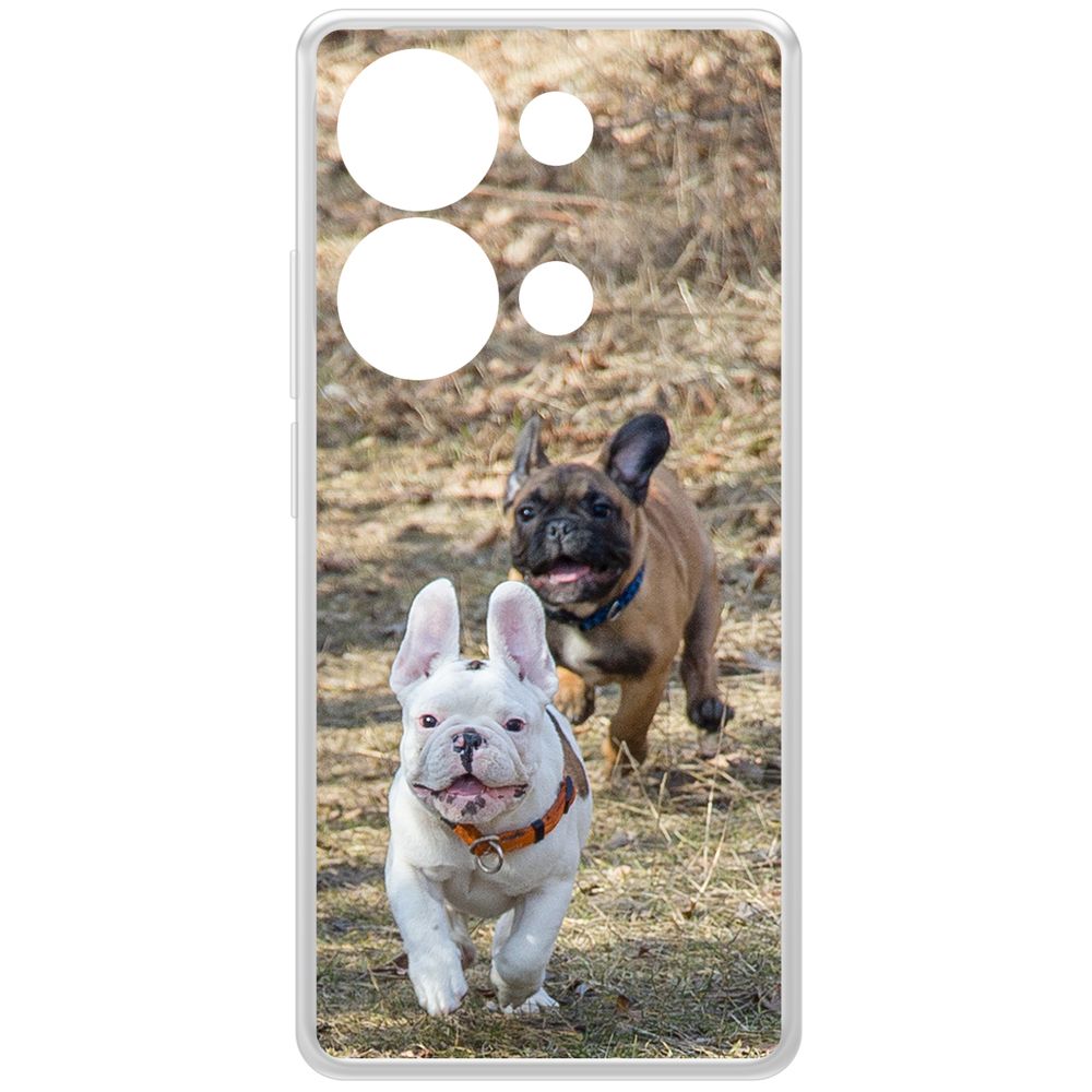 

Чехол-накладка Krutoff Clear Case Догонялки для Xiaomi Poco M6 Pro 4G, Прозрачный