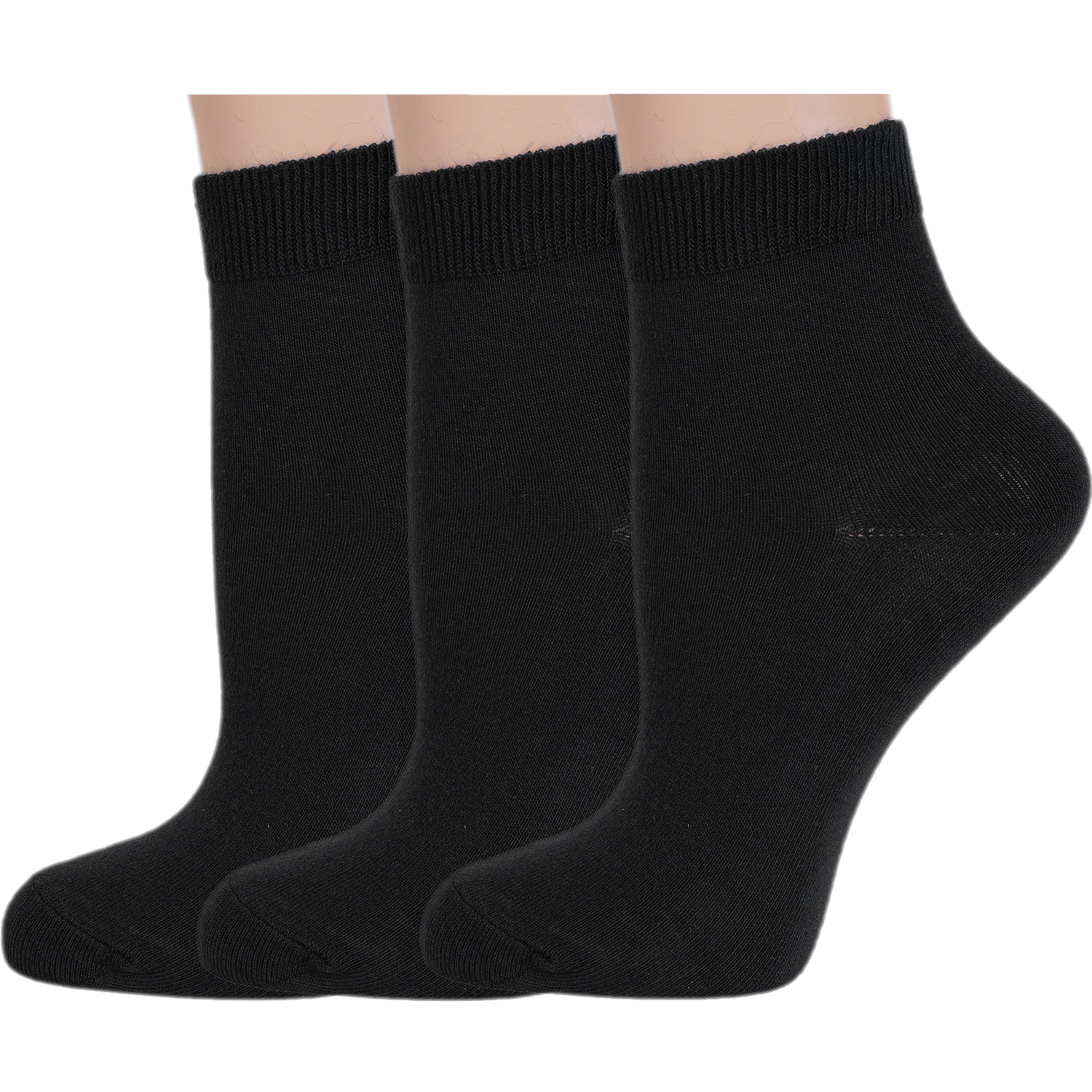 

Комплект носков женских Rusocks 3-С-420 черных 25, Черный, 3-С-420