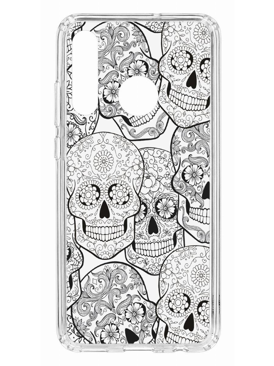 фото Чехол для huawei honor 10i кruче print skull hands