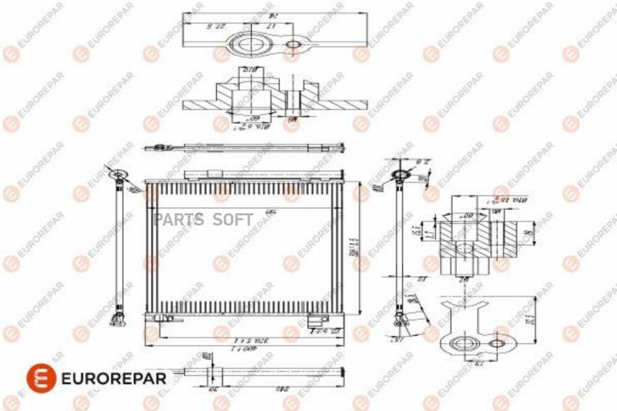 EUROREPAR 1618100080 Радиатор кондиционера RENAULT DUSTER 10 , LOGAN II, LODGY 12   () 1шт