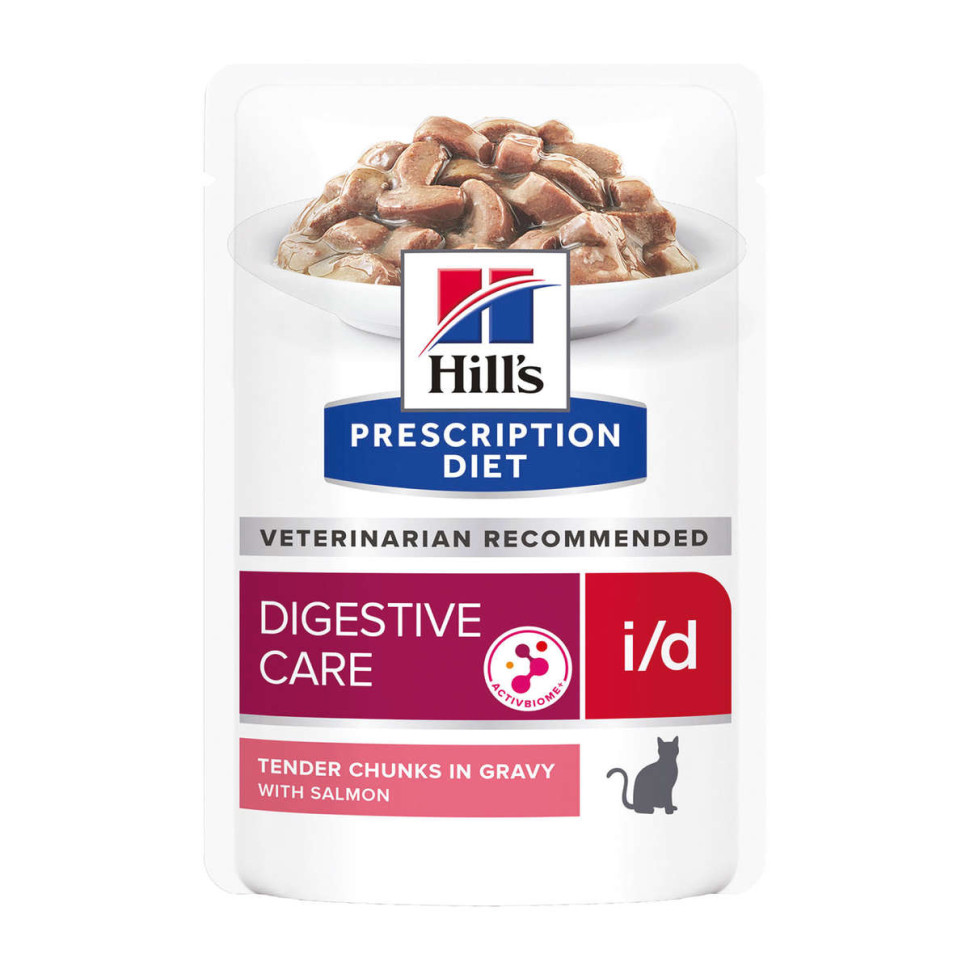 фото Влажный корм для кошек hills prescription diet при заболеваниях жкт с лососем, 85 г x 12шт hill's