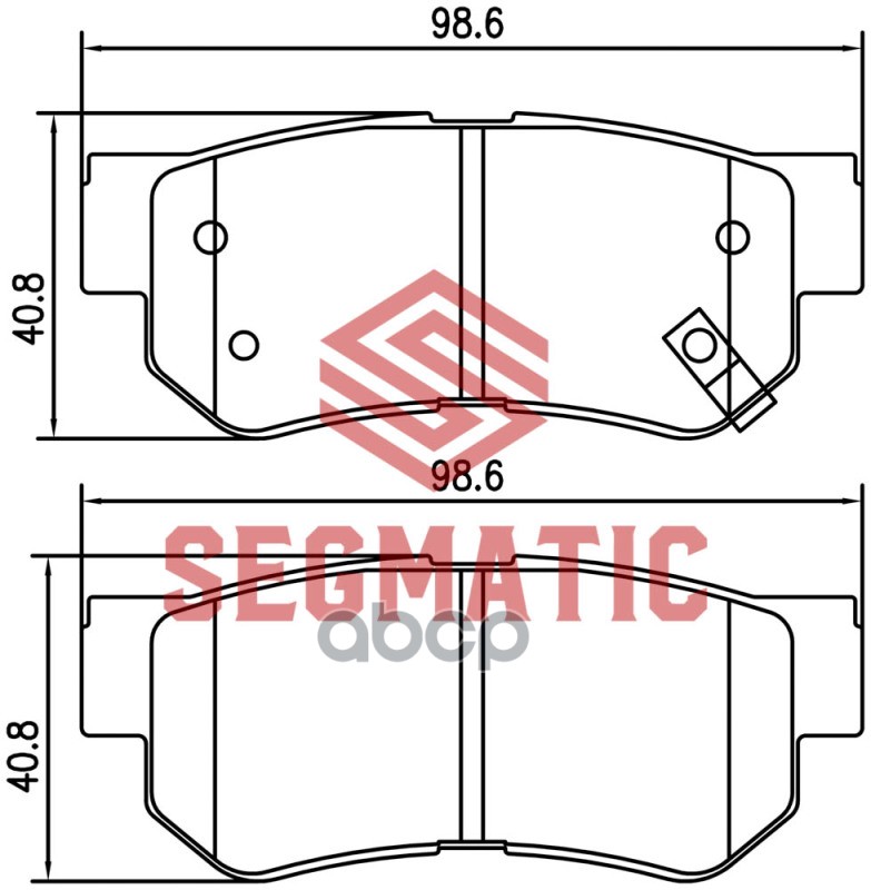 Тормозные колодки SEGMATIC sgbp2568