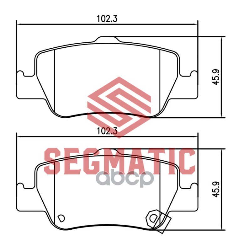 

Тормозные колодки SEGMATIC sgbp2604