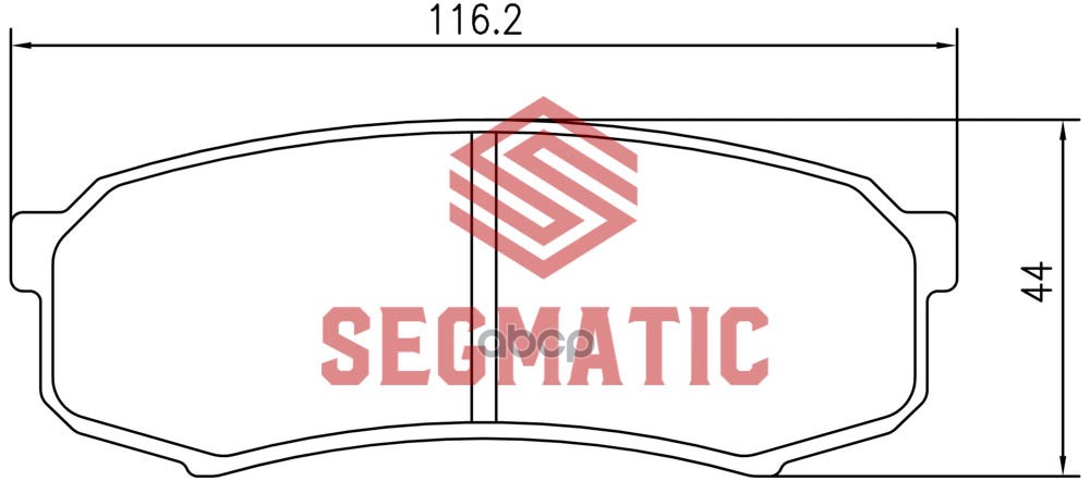 Тормозные колодки SEGMATIC sgbp2563