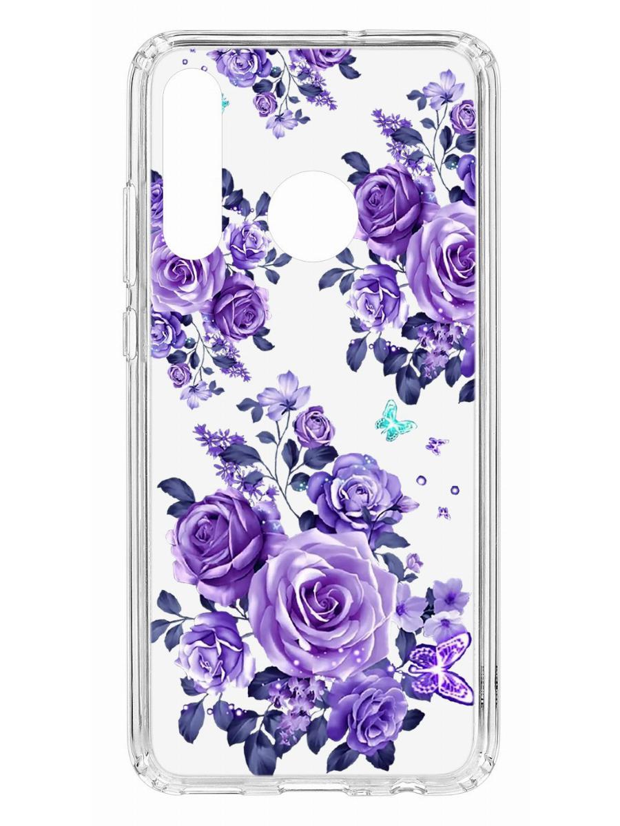 фото Чехол для huawei honor 10i kruche print roses кruче