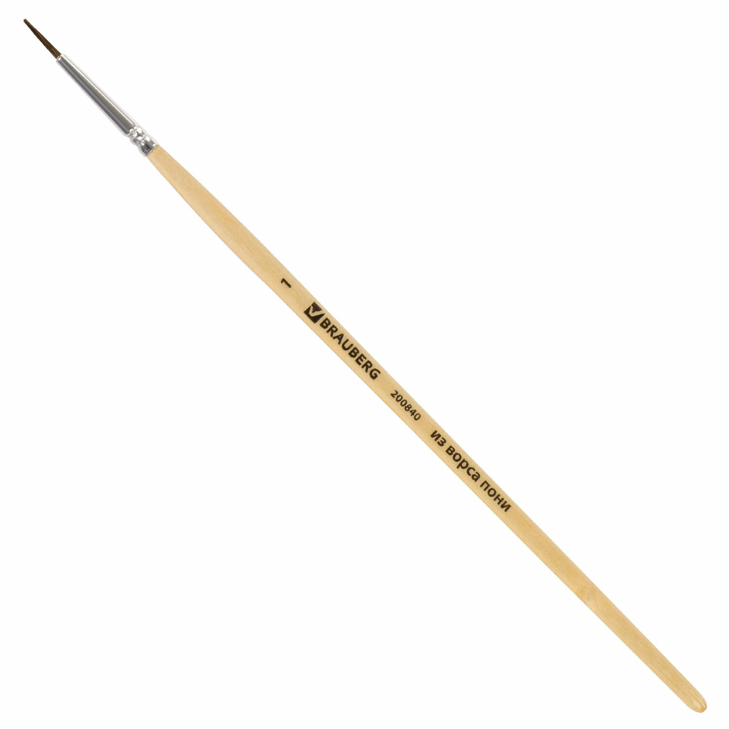 

Кисть Brauberg, пони, круглая, №1, 200840, 30 шт