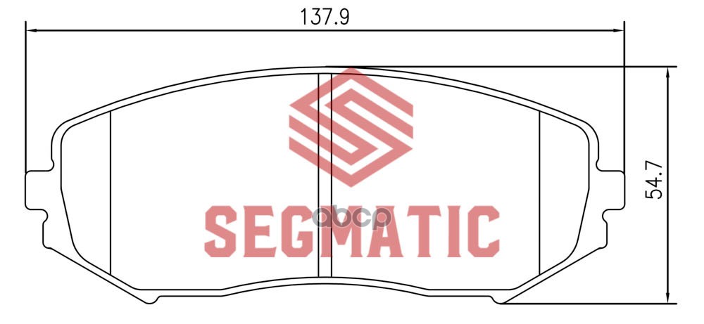 Тормозные колодки SEGMATIC sgbp2595