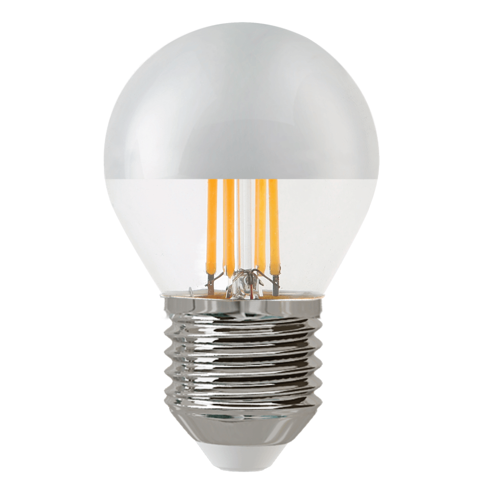 фото Лампа светодиодная hiper thomson led filament p45 4w 400lm е27 4500k silver