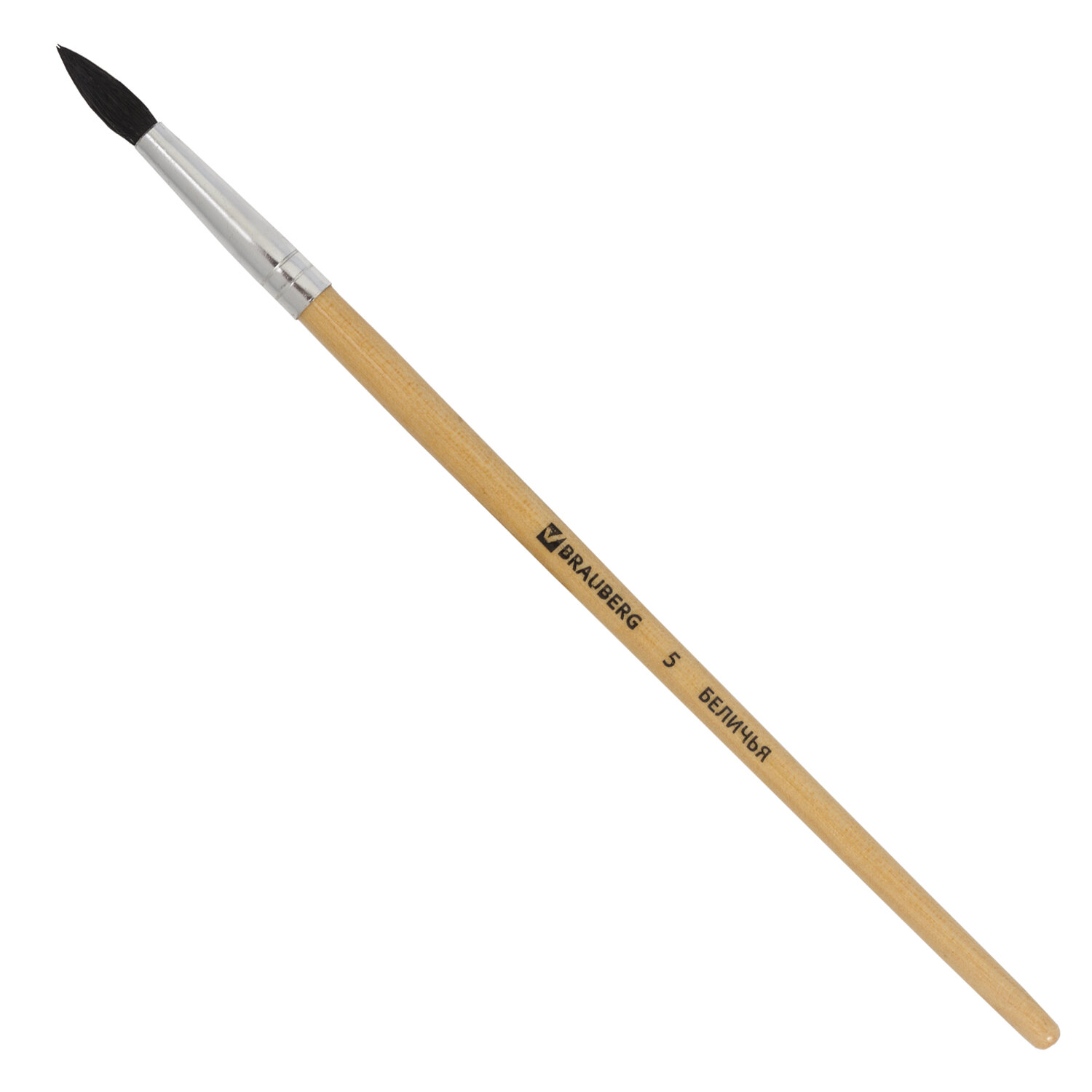 

Кисть Brauberg, белка, круглая, № 5, 200182, 30 шт