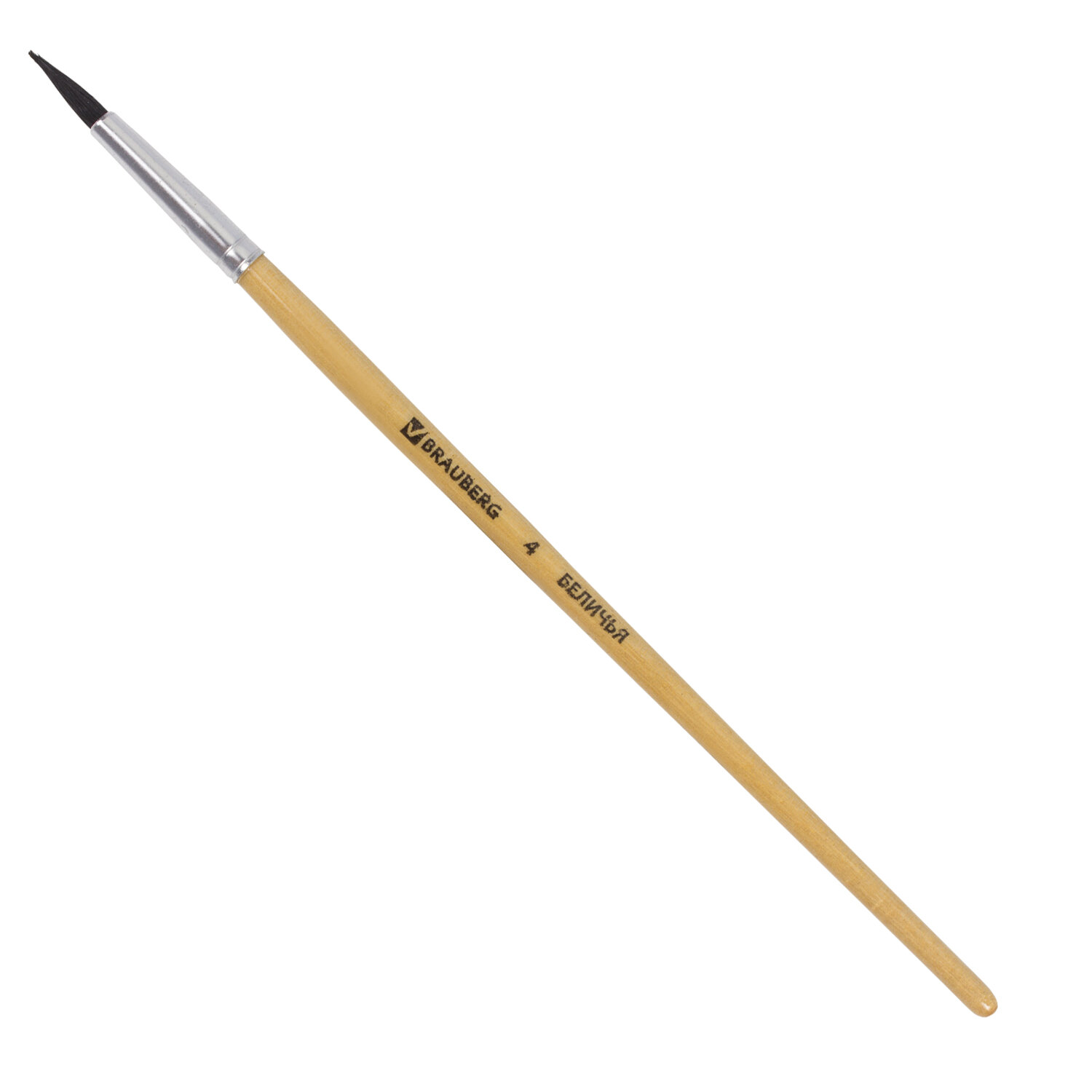 

Кисть Brauberg, белка, круглая, № 4, 200181, 30 шт