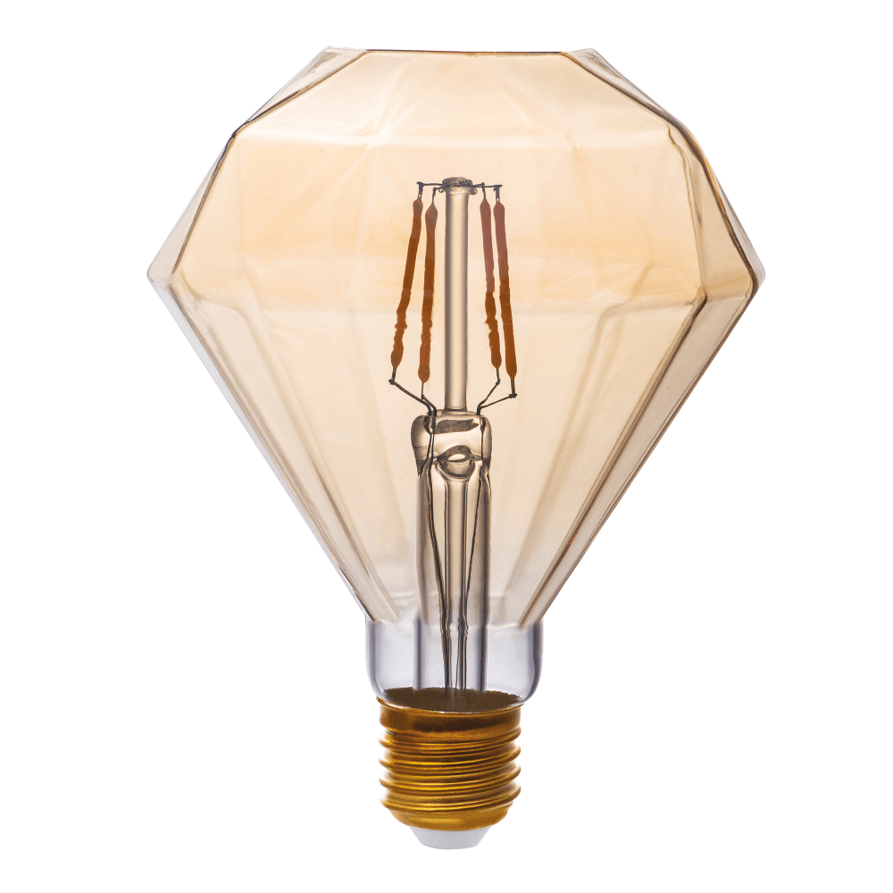 Лампа светодиодная HIPER THOMSON LED DECO FILAMENT DIAMOND 4W 480Lm E27 125165 1800K GOLD