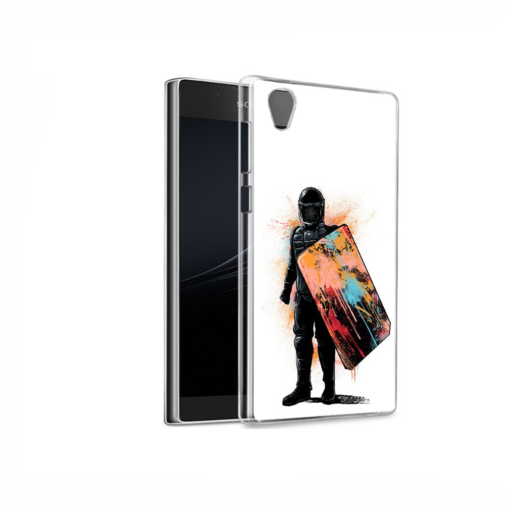 

Чехол MyPads Tocco для Sony Xperia L1 солдат с красочным щитом (PT66853.250.614), Прозрачный, Tocco