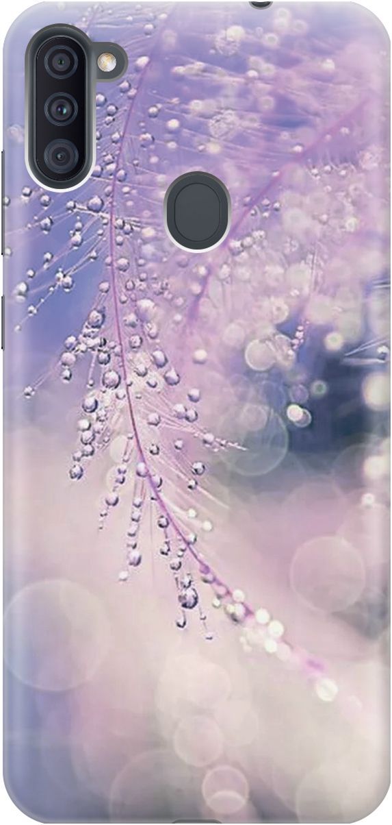 

Чехол на Samsung Galaxy A11/M11 с принтом "Ветка в капельках", Белый;синий, 2288