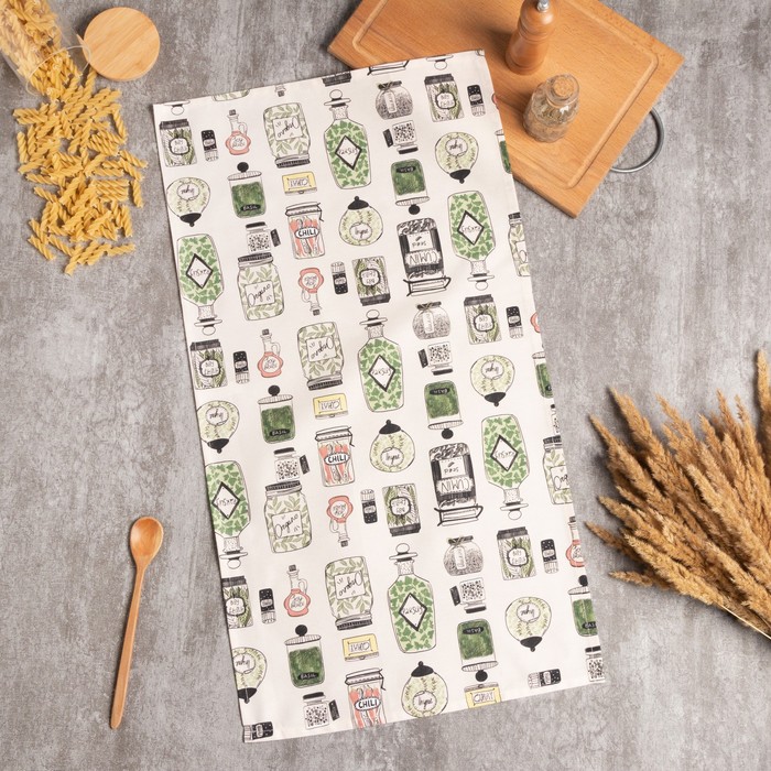 фото Полотенце "этель" kitchenware 40х73 см, 100% хл, саржа 190 гр/м2