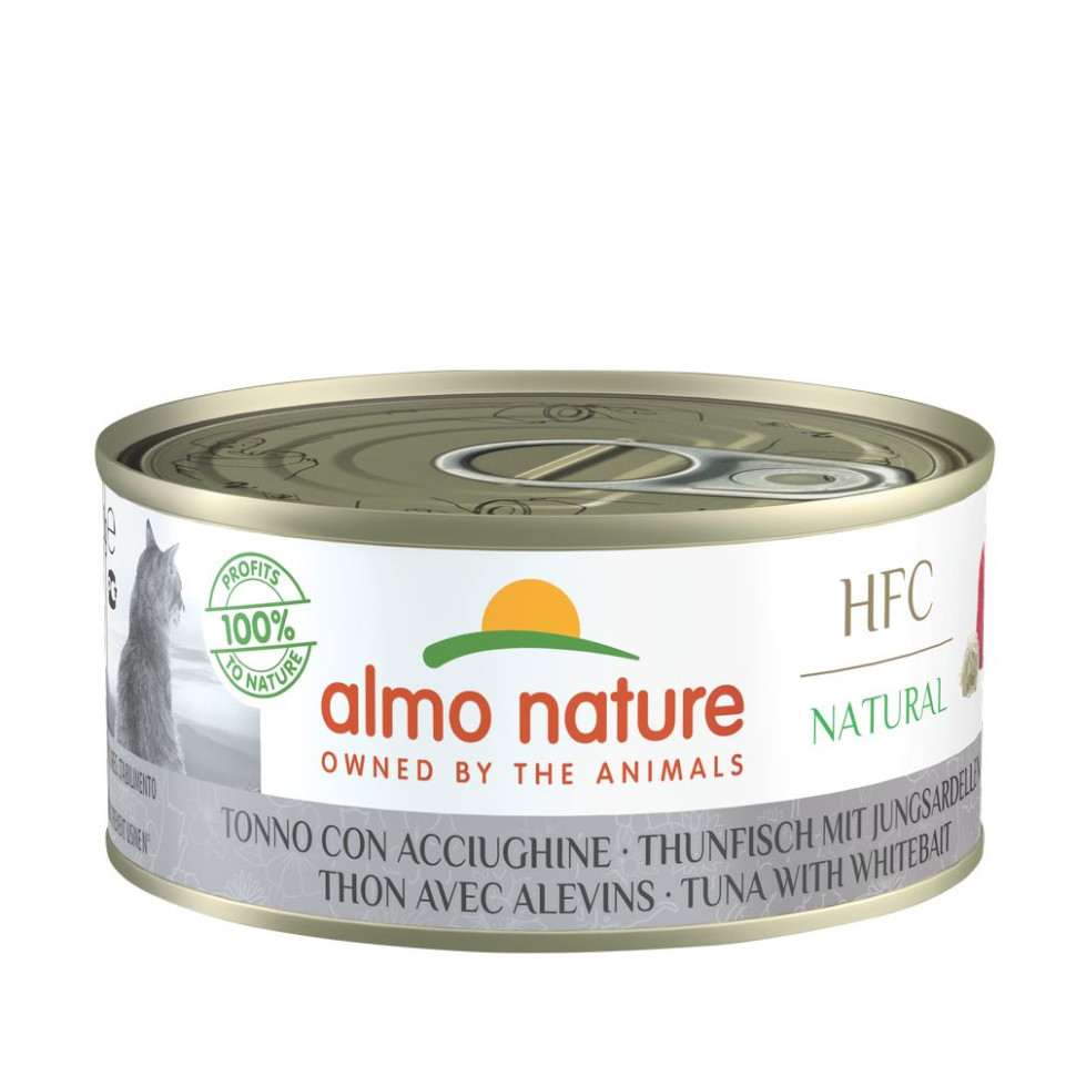 Консервы для кошек Almo Nature HFC с тунцом и сардинками 24шт по 150г