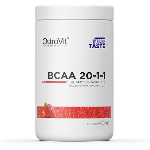 Аминокислота Ostrovit BCAA 20-1-1 400 g (Клубника-сливки)