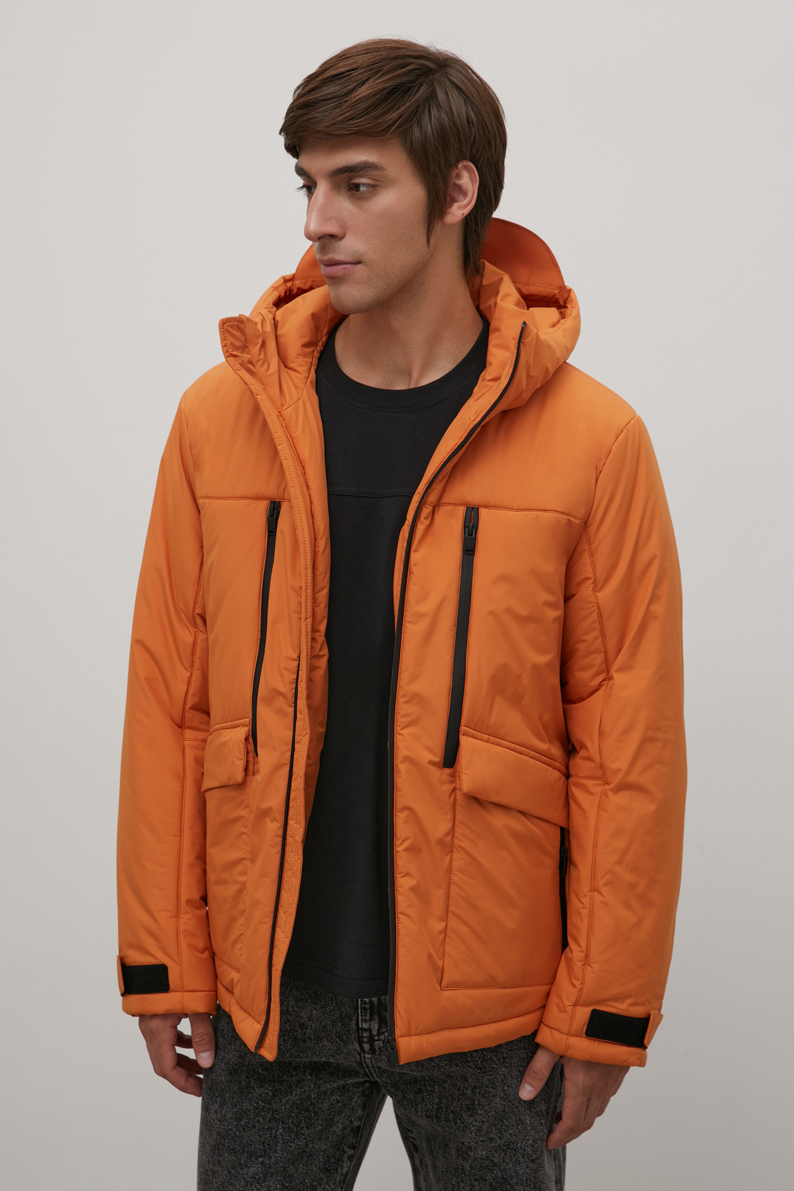 

Куртка мужская Finn Flare FAC22000 оранжевая 2XL, Оранжевый, FAC22000