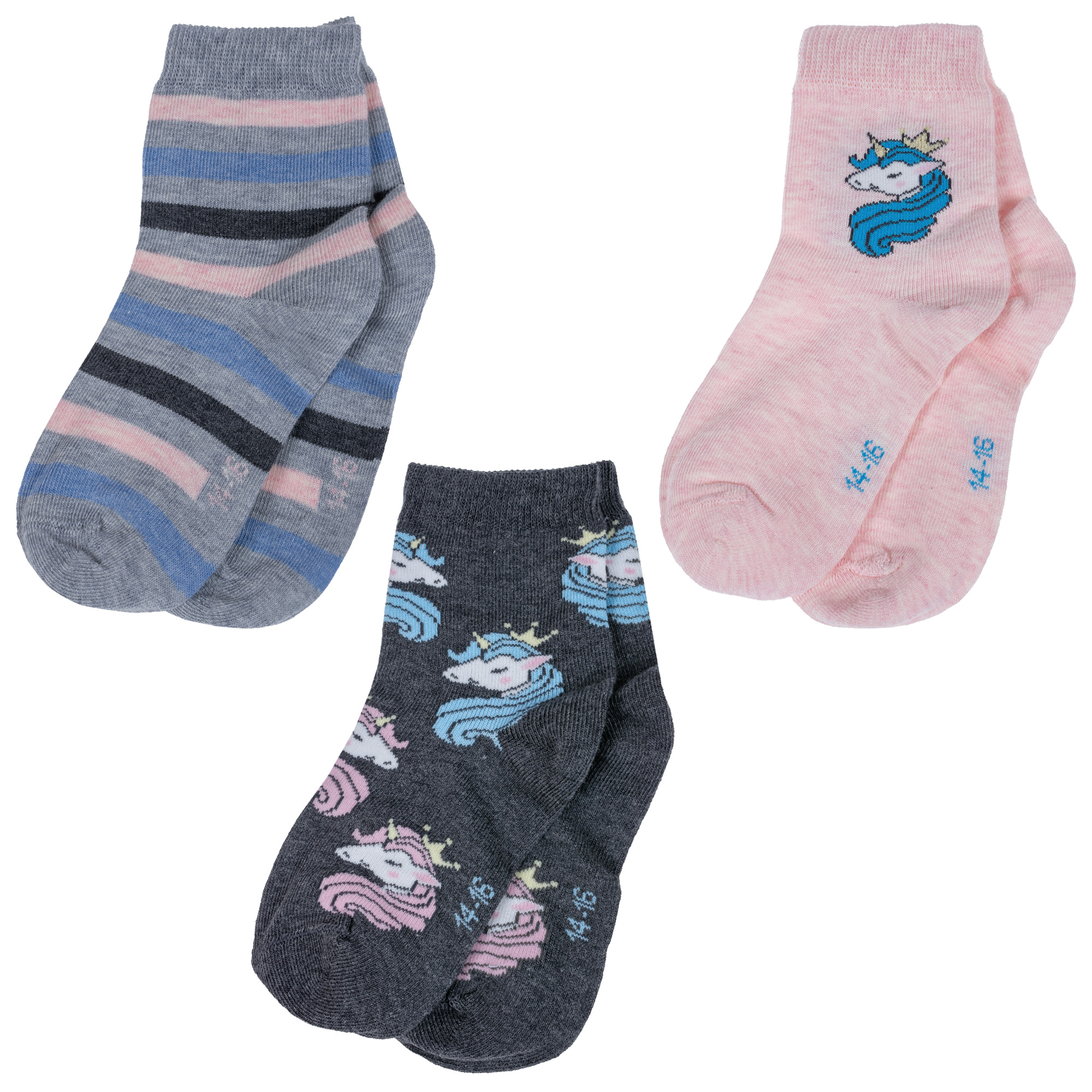 

Носки детские Rusocks Д3-130144Д, микс, 18-20, Серый;розовый, Д3-130144Д