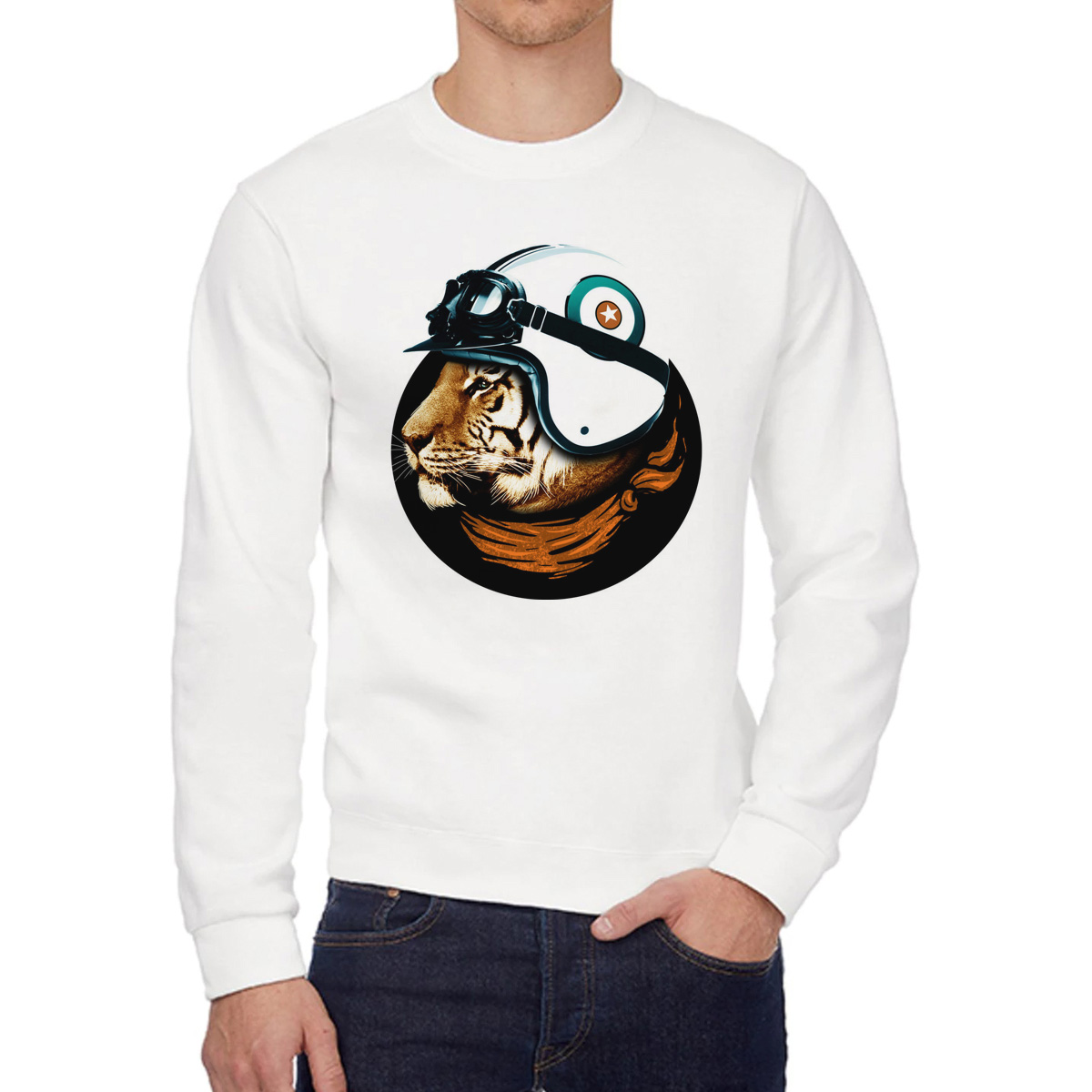 

Свитшот унисекс CoolPodarok W015626 белый 58 RU, 8W015626