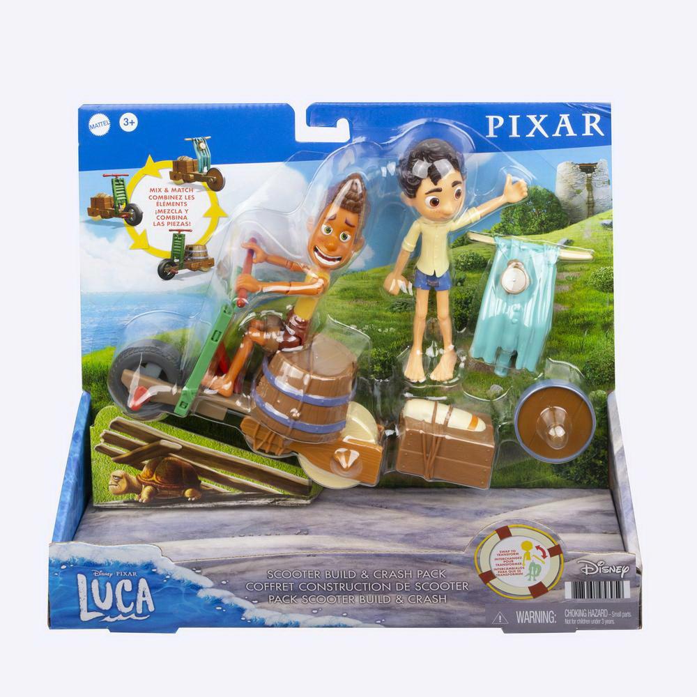 фото Игровой набор mattel luca скутер строй и круши gxk62