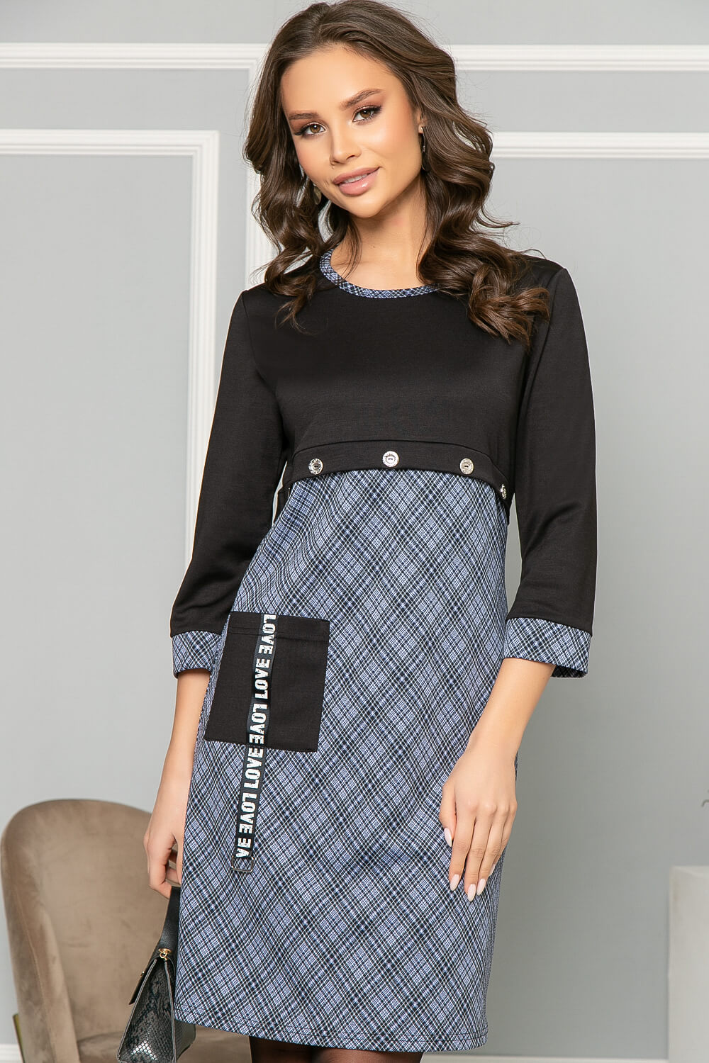 

Платье женское LT Collection Love черное 46 RU, Черный, Love
