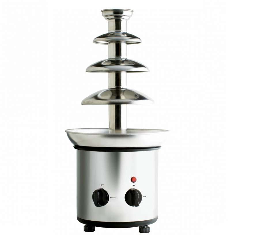 Шоколадный фонтан настольный Chocolate Fondue Fountain GASTRORAG CF20C, 4 яруса, мини фонд