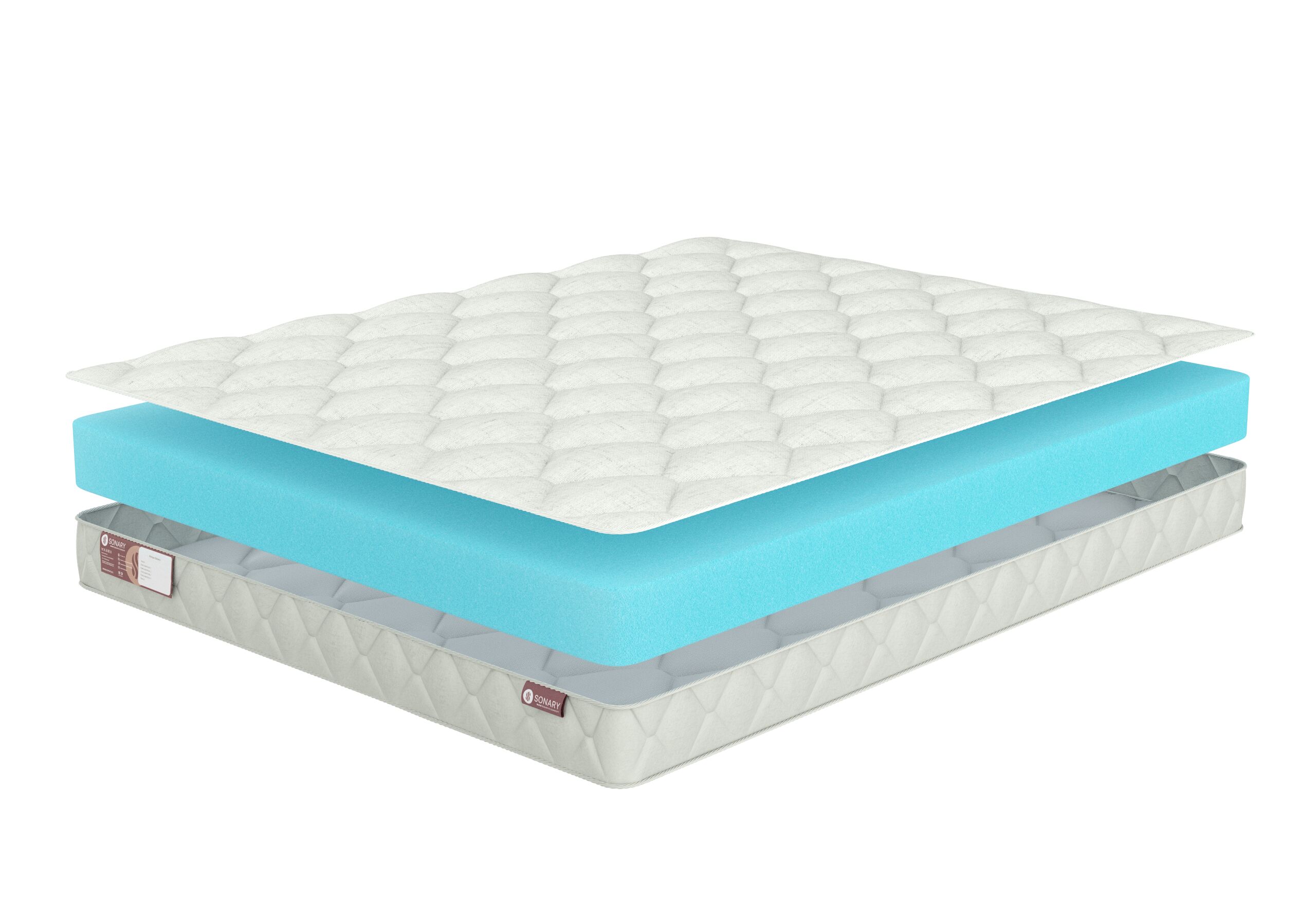

Матрас Sonary Foam Tirana 80х175, Бежевый;белый;серый;серебристый, Tirana