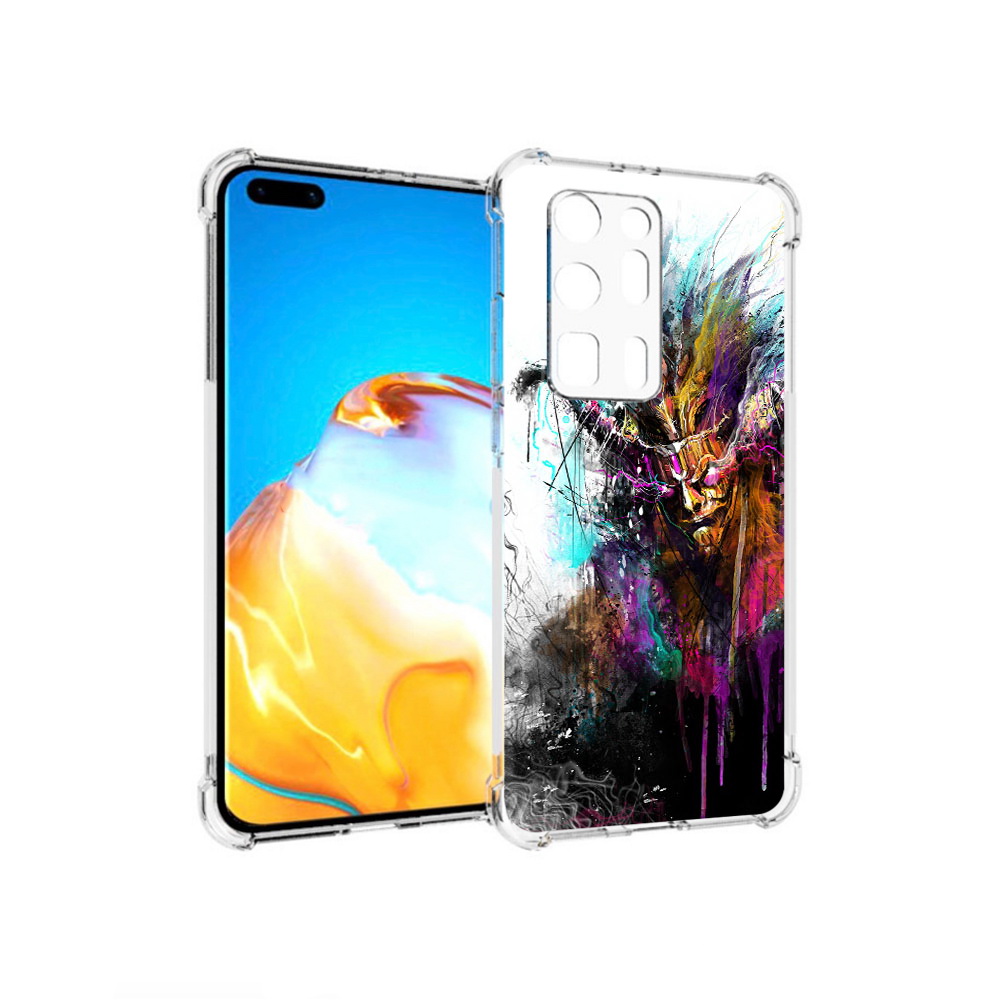 

Чехол MyPads Tocco для Huawei P40 Pro+ яркий дьявол, Прозрачный, Tocco