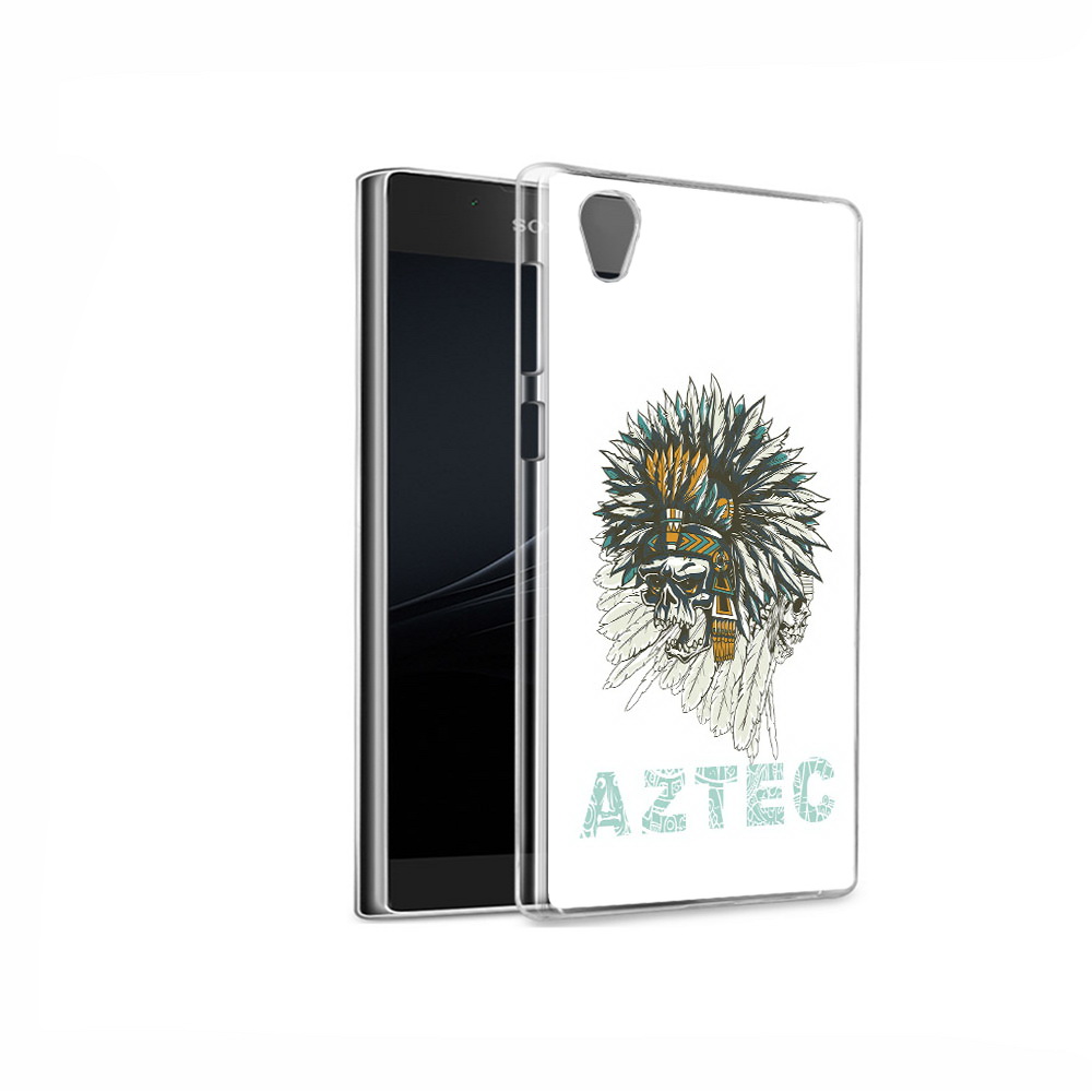 

Чехол MyPads Tocco для Sony Xperia L1 скелет индеец (PT66853.250.602), Прозрачный, Tocco