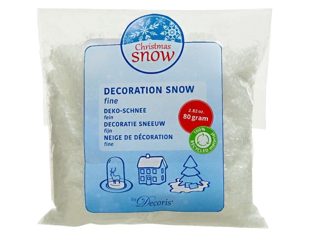 Искусственный снег из переработанного пластика DECORATION SNOW 80 г Kaemingk Decoris 2940₽