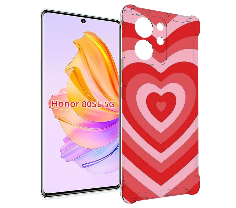 

Чехол MyPads завораживающее сердце женский для Honor 80 SE, Прозрачный, Tocco