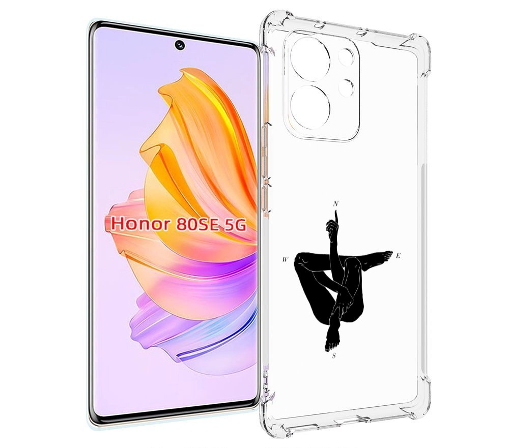 

Чехол MyPads живой компас для Honor 80 SE, Прозрачный, Tocco