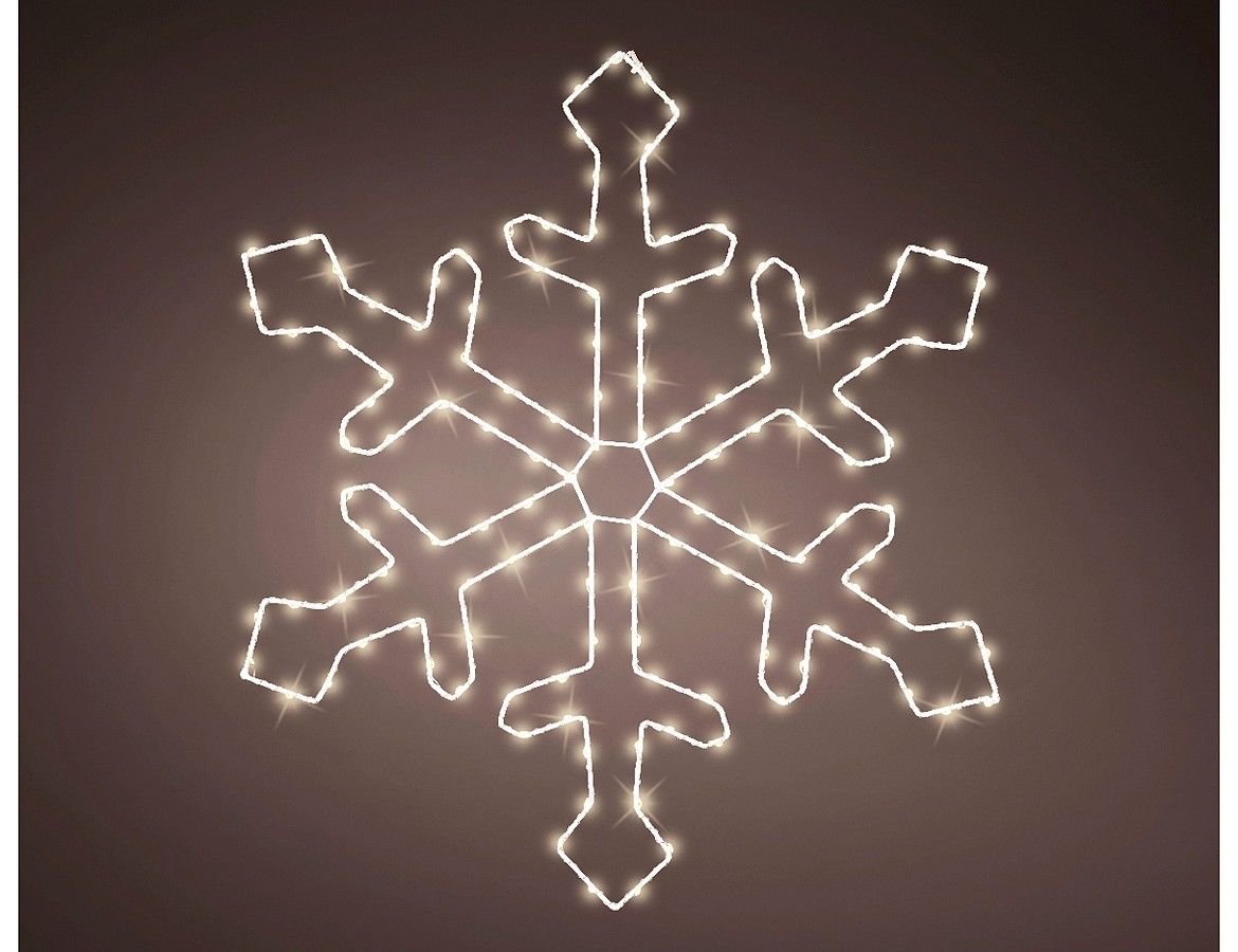 

Светящаяся снежинка ИММАНДЖИНЕ, металл, белая, 130 тёплых LED, 58 см, уличная, Kaemingk, 491403