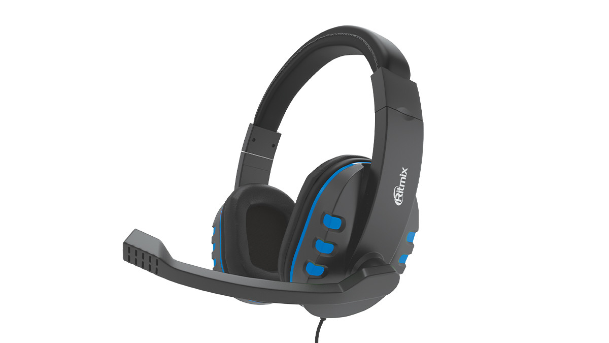 фото Игровая гарнитура ritmix rh-555m gaming blue