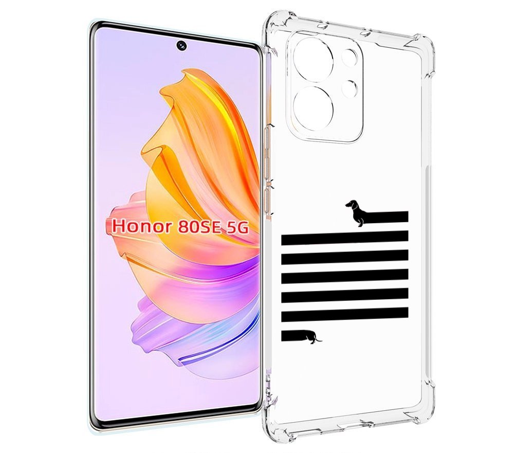 

Чехол MyPads длинная-такса для Honor 80 SE, Прозрачный, Tocco