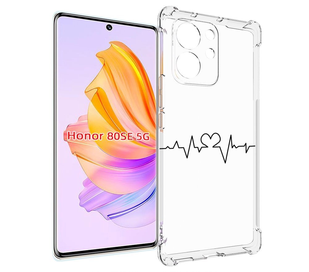 

Чехол MyPads диаграмма-любви для Honor 80 SE, Прозрачный, Tocco