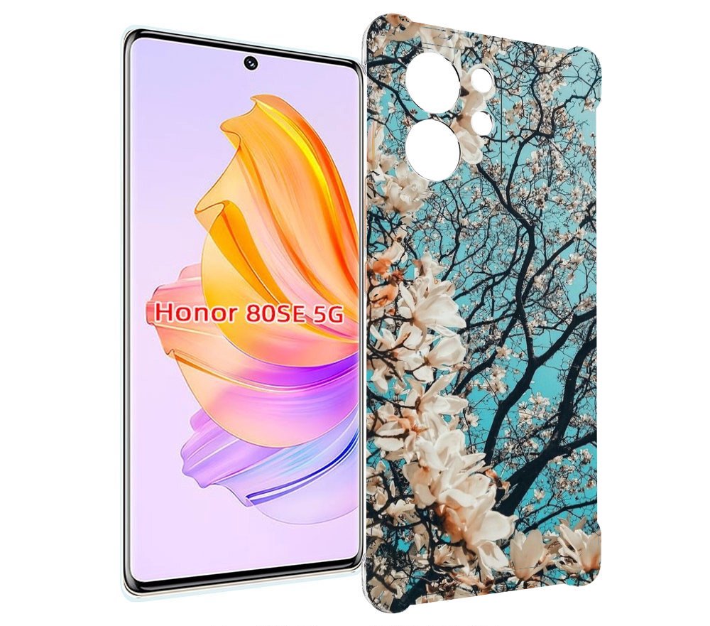 

Чехол MyPads дерево-с-цветочками для Honor 80 SE, Прозрачный, Tocco