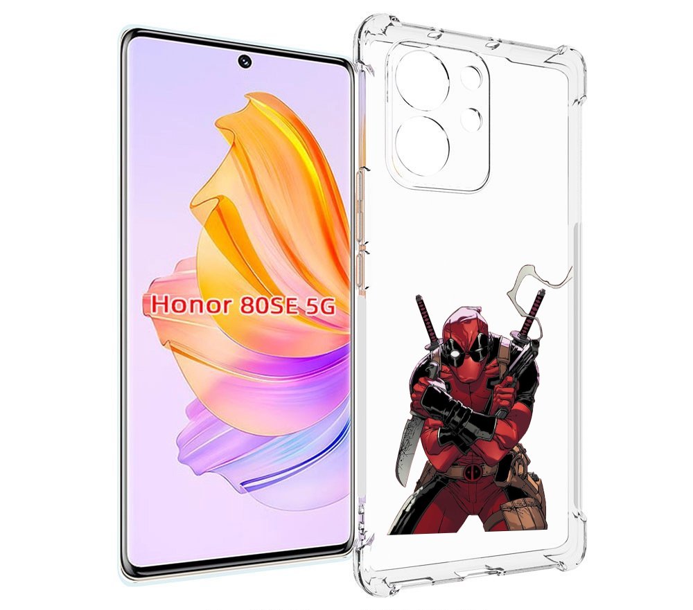 

Чехол MyPads дедпул-подмигивает для Honor 80 SE, Прозрачный, Tocco