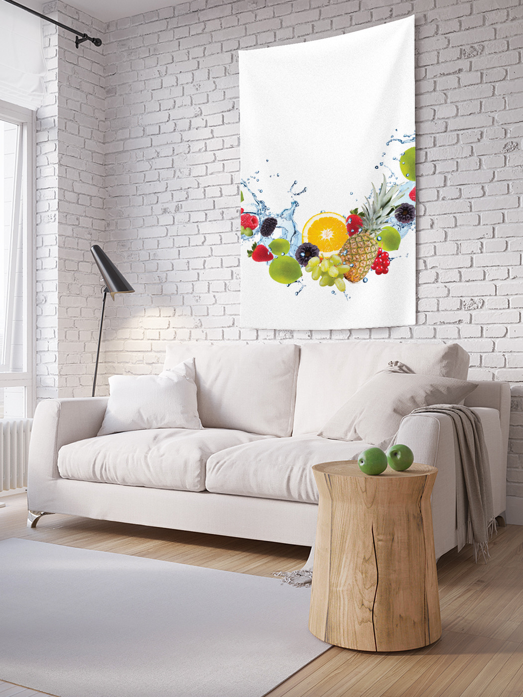 

Вертикальное фотопанно на стену JoyArty Чистые фрукты 150x200 см, Чистые фрукты