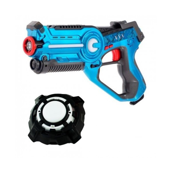 Игровой набор лазертаг Wineya Лазерный Пистолет и Мишень W7001U-Blue(игрушка) beboy набор космический бой бластер и мягкие патроны 14 шт