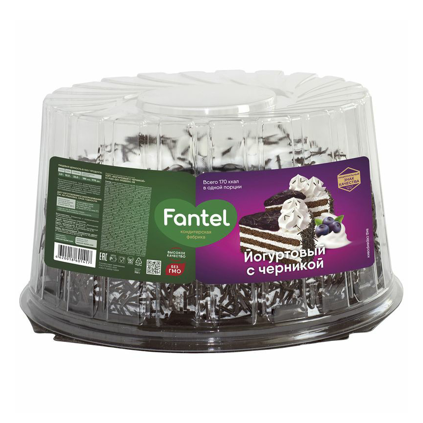 

Торт Fantel Йогуртовый с черникой 700 г