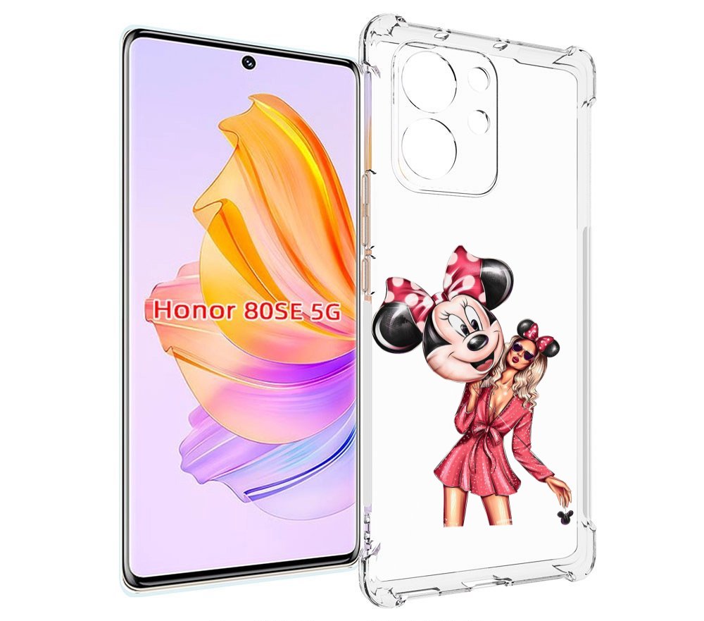 

Чехол MyPads девушка-с-шариком женский для Honor 80 SE, Прозрачный, Tocco